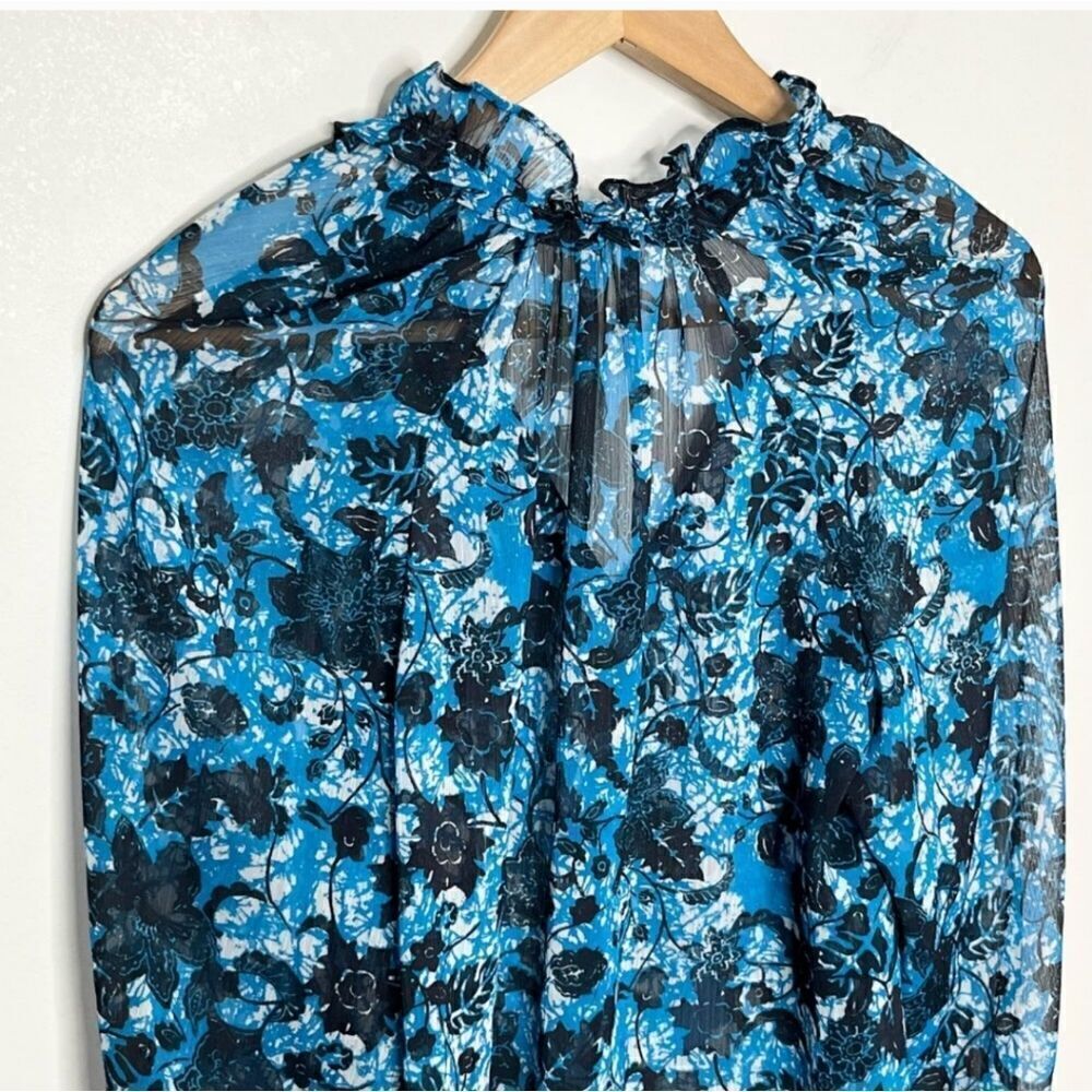 Anthropologie Floral Peasant Blouse XSMALL - Picture 7 of 10